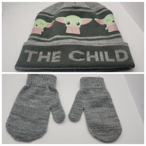 Disney Star Wars Fandom Geek Chic Sz 2T-4T Hat and Mitten
